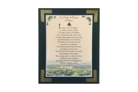 To Make A House A Home - 8x10 Matted