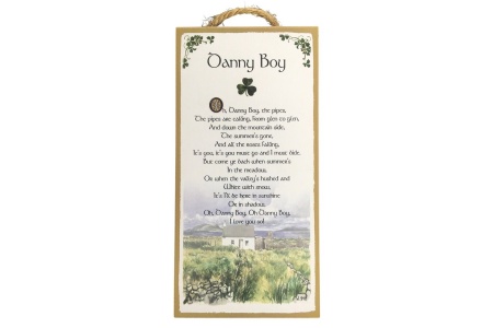 Danny Boy - 5x10 Wooden Plaque