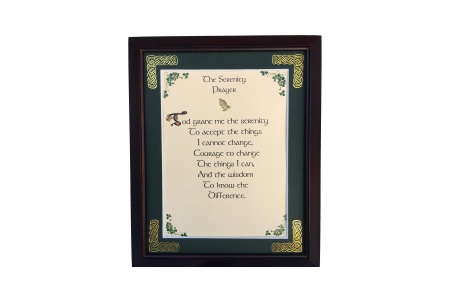 The Serenity Prayer - Short version - 8x10 Framed Blessing