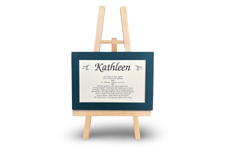 Girls 1000 SET - First Name Origin & Meaning 5x7 Matted Print