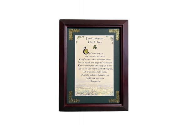 Family Across The Miles - 5x7 Framed Blessing