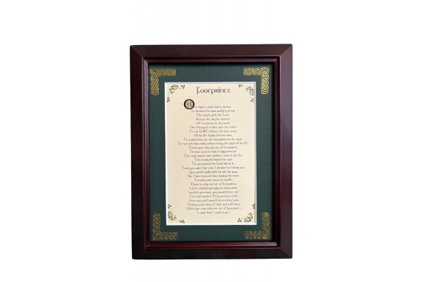 Footprints in the Sand - 5x7 Framed Blessing