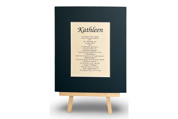 Girls 200 SET - First Name Origin & Meaning 8x10 Matted Print
