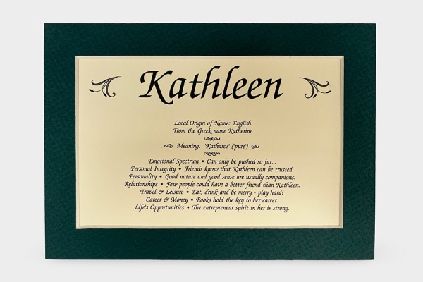 Girls 1000 SET - First Name Origin & Meaning 5x7 Matted Print