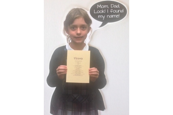 Girls 1000 SET - First Name Origin & Meaning 5x7 Matted Print